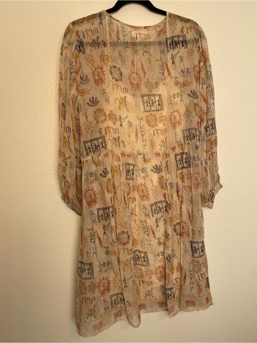 ✨ Velvet by Graham & Spencer Anthropologie Embroidered Boho Dress – Size L ✨ - Picture 12 of 13